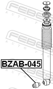 Silentblock amortiguador trasero para Mercedes E  W211