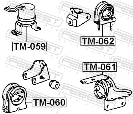 Soporte de motor delantero Toyota RAV4 I Cabrio SUV (SXA 10) (1997 - 2000) precio, desde 31,14 EUR