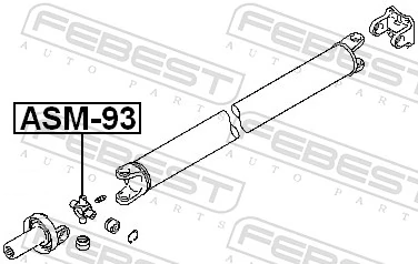 ASM93 Febest Cruceta transmision