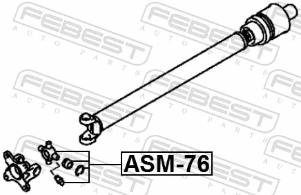 ASM76 Febest Cruceta del eje de transmisión delantero