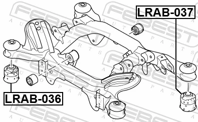 LRAB037 Febest Silentblock del puente trasero