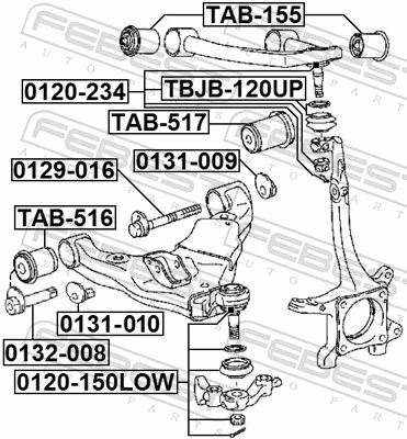 Rótula inferior de suspensión 4806960040P Toyota