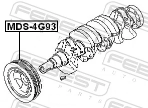 Dámper para Mitsubishi Lancer VI CJ, CP