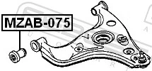 Silentblock de brazo de suspensión delantero inferior para Mazda 626 II GC