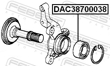 Comprar Cojinete de rueda delantero Daihatsu Terios I J100, J102, J122