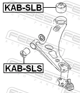 KABSLS Febest Silentblock de brazo de suspensión delantero inferior