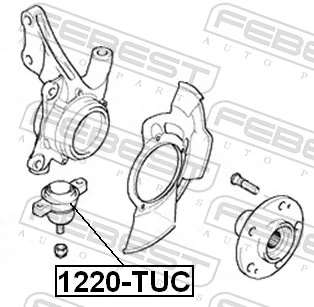 1220TUC Febest Rótula inferior de suspensión
