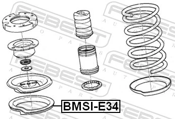 BMSIE34 Febest Aislador de resorte delantero superior
