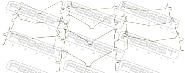 Juego de resortes de sujeción de pastillas de freno delanteras para Toyota Land Cruiser 100 J10