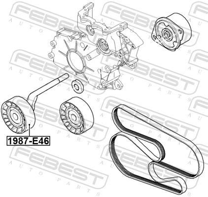 Polea tensora para BMW X5  E70