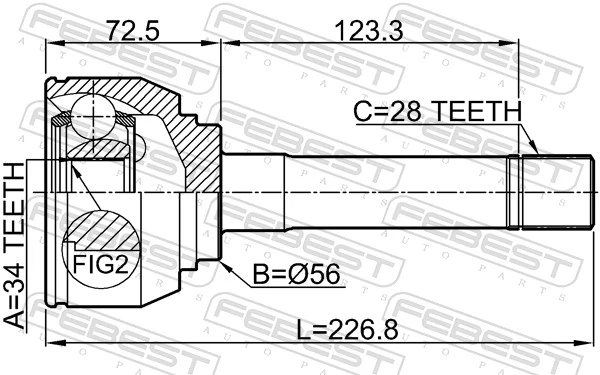 Junta homocinética exterior delantera Hyundai H-1 STAREX Starex furgoneta (A1) (1997 - 2007) precio, desde 52,13 EUR