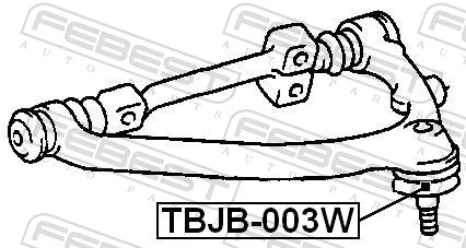 TBJB003W Febest Fuelle superior de rótula