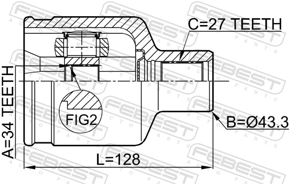 Comprar 93743414 Peugeot/Citroen Junta homocinética interna delantera derecha