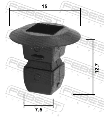 6N0809966A Bentley Clip de fijación del guardabarros delantero