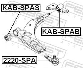 Comprar Silentblock del brazo de suspensión KIA Carens I FC