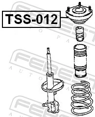 Comprar Copela de amortiguador trasero Toyota Avensis I T22