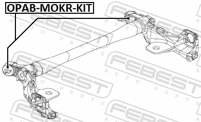 OPABMOKRKIT Febest Silentblock del puente trasero