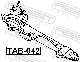 TAB042 Febest Silentblock de montaje de la cremallera de dirección