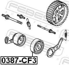Tensor de correa del eje de equilibrio General Motors 13404PT0004 precio, desde 22,11 EUR