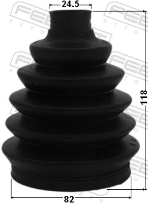 0117SXV20 Febest Fuelle transmisión delantero exterior