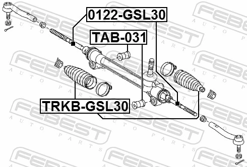 0122GSL30 Febest Barra de direccion coche