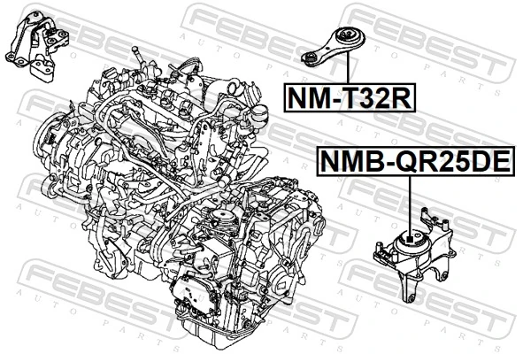 Comprar 113605HA0A Renault (RVI) Soporte de motor trasero