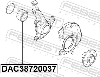 Rodamientos de rueda delantero Hyundai Accent  (2014-2017)