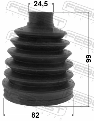 0217PG15RA Febest Fuelle transmisión delantero exterior