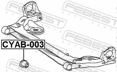 CYAB003 Febest Silentblock del puente trasero