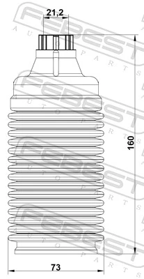 Guardapolvos amortiguador & topes de suspensión para Subaru Outback III B13, BP