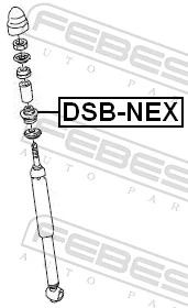 Buje de vástago de amortiguador trasero Nissan/Infiniti 436931 precio, desde 2,96 EUR