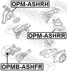 FEBEST OPMBASHFR soporte motor delantero Opel Astra