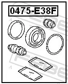Kit de reparación, pinza de freno delantero Mitsubishi Lancer IV sedán (C6A, C7A) (1988 - 1992) precio, desde 8,43 EUR
