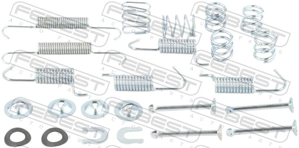 25044007RKIT Febest Kit de montaje de zapatas de freno traseras