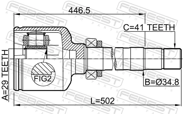 Junta homocinética interna delantera derecha Fiat/Alfa/Lancia 1369955080 precio, desde 121,50 EUR