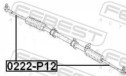0222P12 Febest Barra de direccion coche