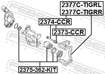 Soporte de la pinza de freno trasera AND 41615005 precio, desde 36,21 EUR