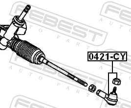  Rótula barra de dirección Mitsubishi Lancer 