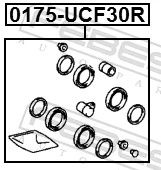 Kit de reparación, pinza de freno trasero Lexus LS sedán (UCF30) (2000 - 2006) precio, desde 6,63 EUR