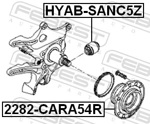 Buje de rueda trasero para KIA Carnival III VQ