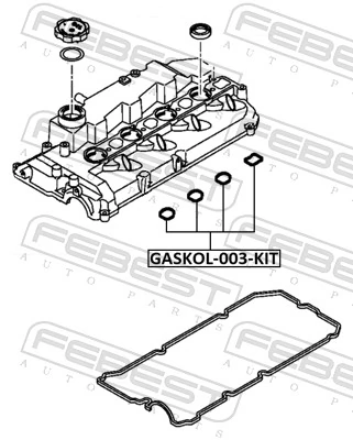 GASKOL003KIT Febest Juego de juntas de tapa de balancines