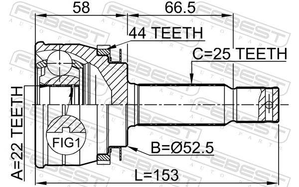 4950725A10 Chrysler Junta homocinética