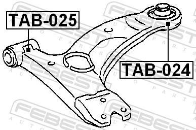 TAB024 Febest Silentblock de brazo de suspensión delantero inferior