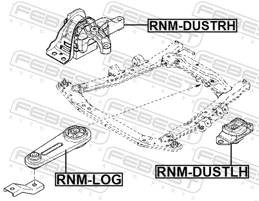 112100071R Nissan/Infiniti Soporte de motor derecho