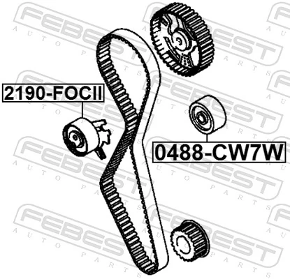 Rodillo de cadena para Ford Kuga I CBV