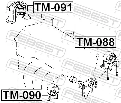 Soporte de motor delantero Toyota Yaris VERSO monovolumen (NCP2) (1999 - 2005) precio, desde 23,35 EUR