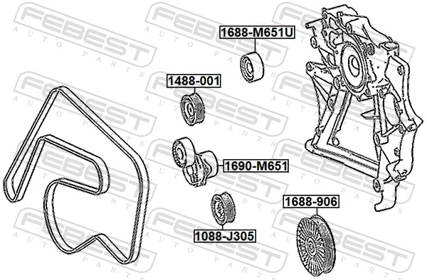 Tensor de la correa trapecial Mercedes Sprinter III 3,5-t camión plataforma/chasis (907, 910) (2018 - 2026) precio, desde 40,90 EUR