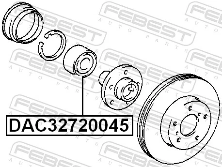 Cojinete de rueda delantero 9036932004 Toyota