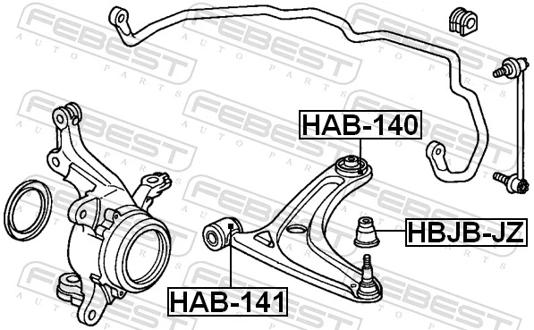 Comprar Silentblock del brazo de suspensión Honda Jazz  GD, GE