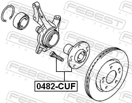 Cubo delantero para Mitsubishi Outlander I CU